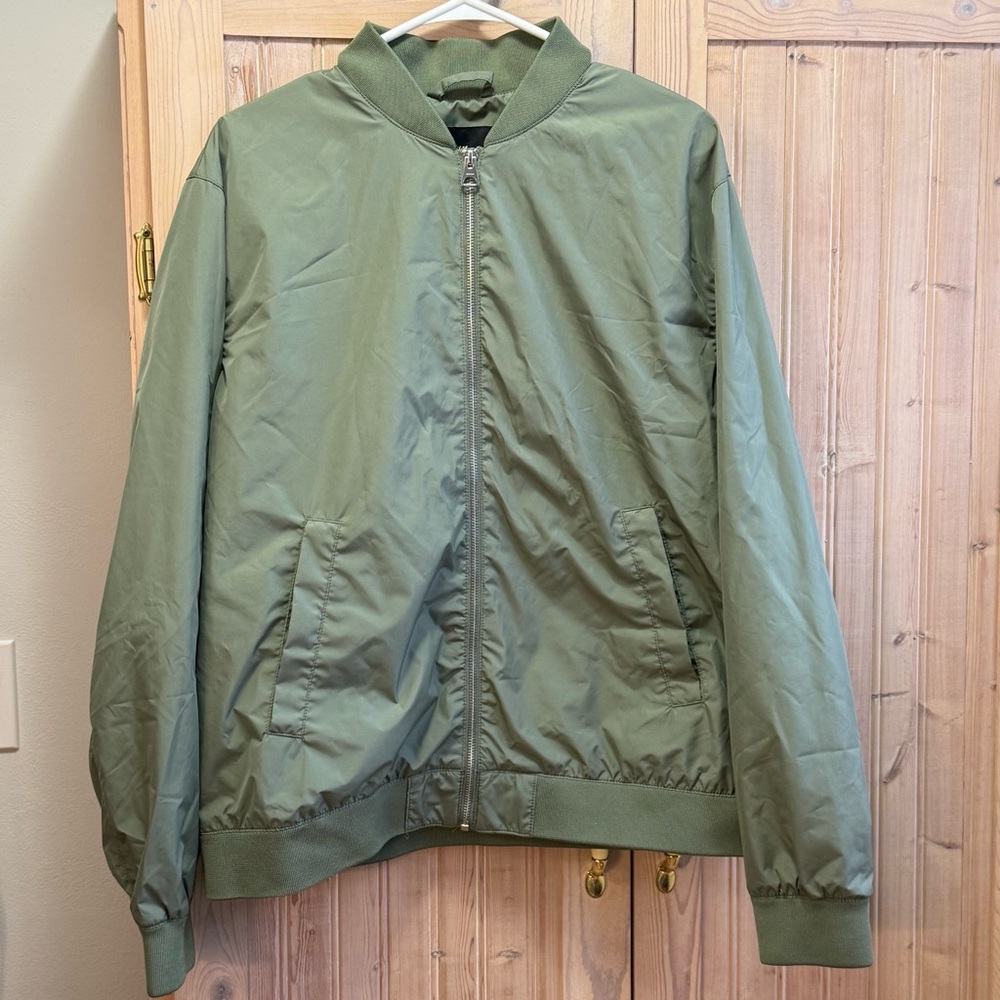 H&M Olive Bomber Jacket for Men